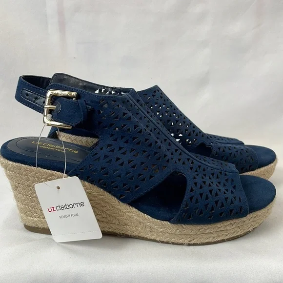 Liz claiborne wedge sandals hot sale